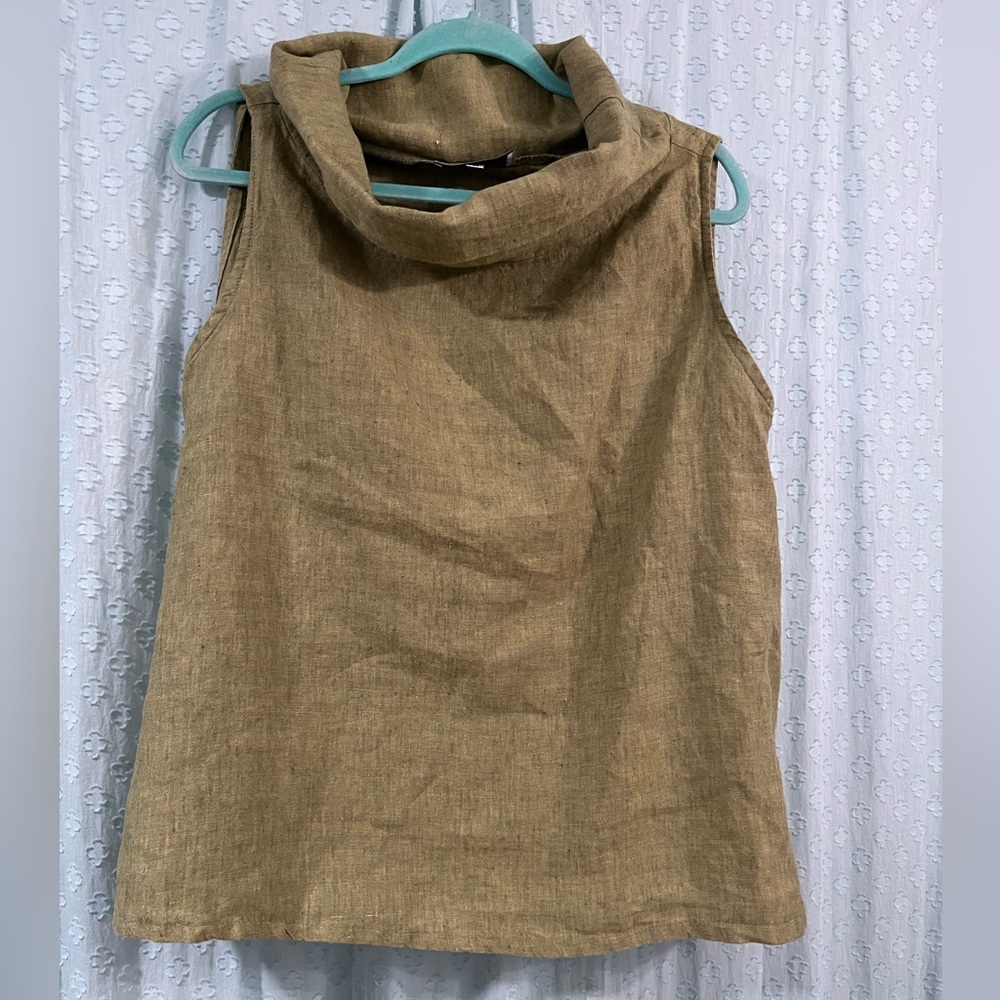Bryn Walker linen cowl neck sleeveless
